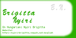 brigitta nyiri business card